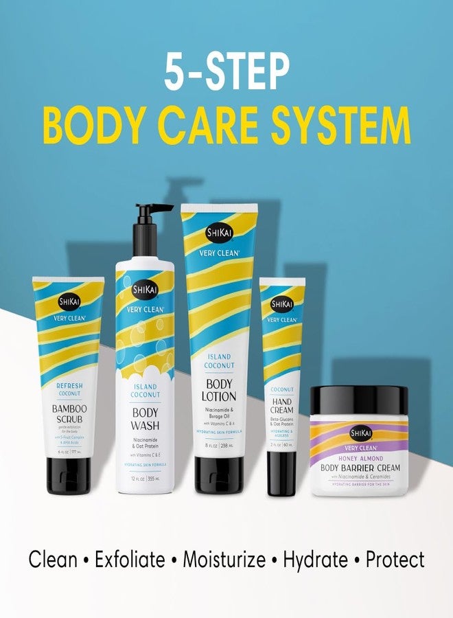 ShiKai Very Clean Body Wash (Island Coconut, 12 oz) | Hydrating Gel Cleanser for Dry Skin | With Niacinamide, Oat Protein, Vitamins C & E - Image 4